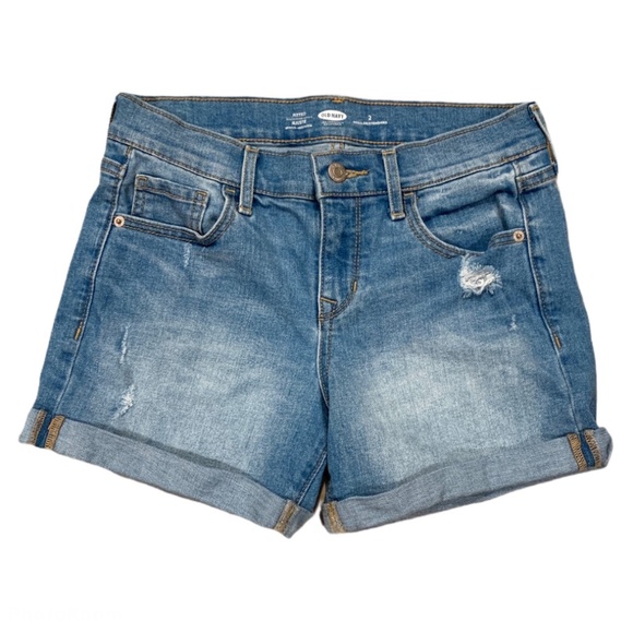 Old Navy Pants - Old Navy Rolled Hem Fitted Jean Shorts